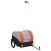 Bike Trailer Black and Orange 99.2 lb Iron