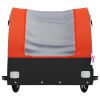 Bike Trailer Black and Orange 99.2 lb Iron