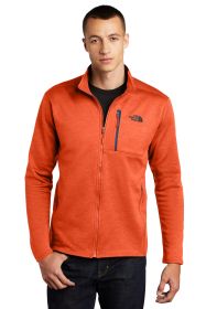 The North Face® Skyline Full-Zip Fleece Jacket NF0A7V64 (Color: Zion Orange Heather/ Urban Navy, size: L)