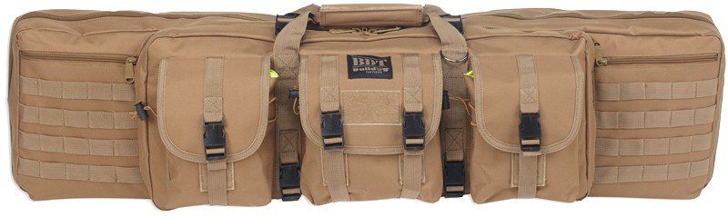 Bulldog 37" Single Tactical Cs (Option: 3 Large Accessory Pockets Tan)