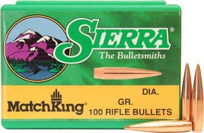 Sierra Bullets .22Cal .224 (Option: 69Gr Hp-Bt Match 100Ct)