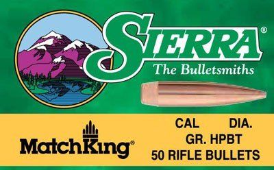 Sierra Bullets .22 Cal .224 (Option: 53Gr Hp Match 100Ct)