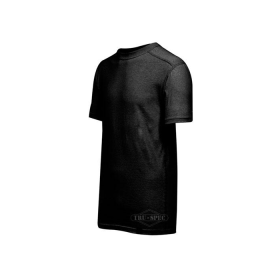 Baselayer Crew Neck Short Sleeve Shirt (Color: Black, size: small)